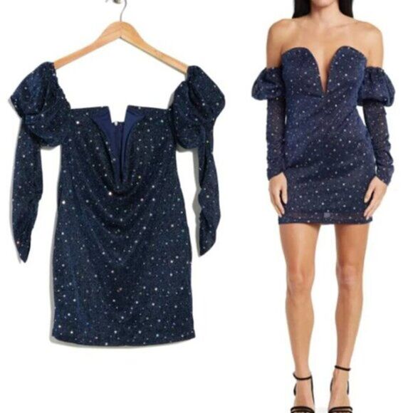 Area Stars Deep-V Cocktail Dress - Picture 2 of 2